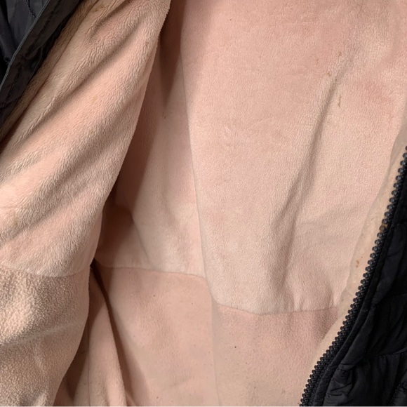 The North Face 550 Girl’s Black Hooded Down Fill Puffer Fleece Lined SZ 10/12 M- - Picture 8 of 13